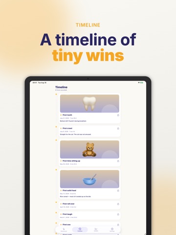 EveryFirst - Baby Milestones iPad screenshot