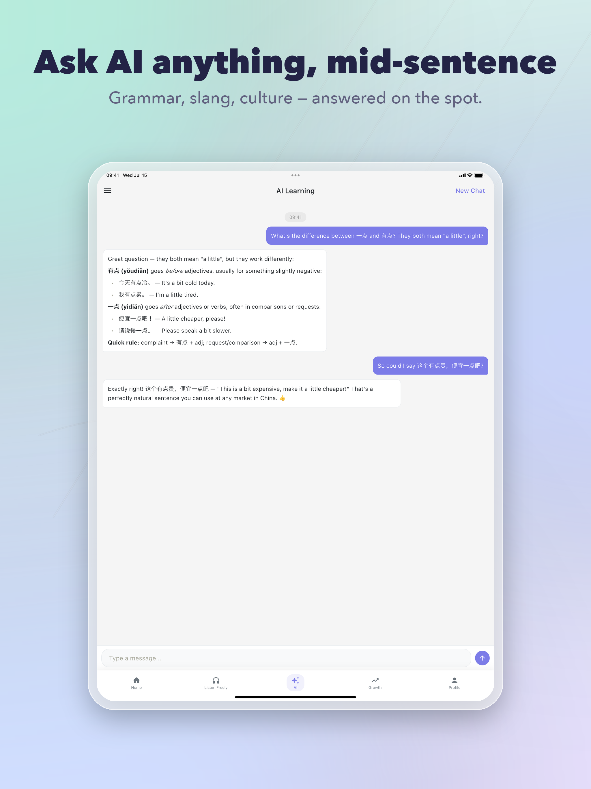 OneShado: AI Language Tutor screenshot 11