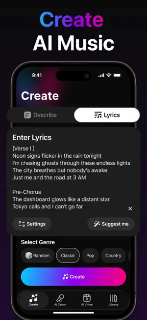 Tune AI Music & Song Maker screenshot 2