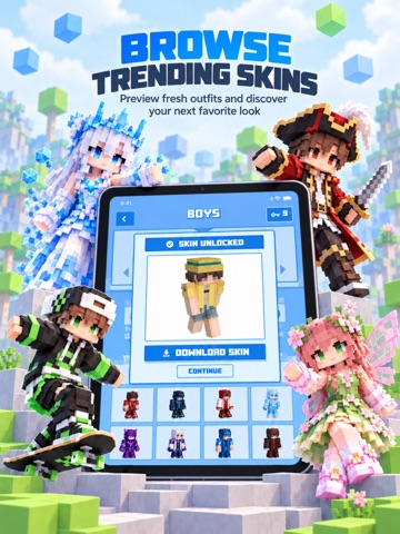 SkinCraft- Skins for Minecraft iPad screenshot