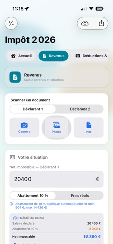 calcul de l'impot Screenshot 7 of 7