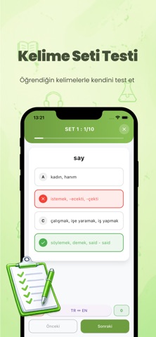 Mubex 2026 A1-A2 Kelime Ezber screenshot