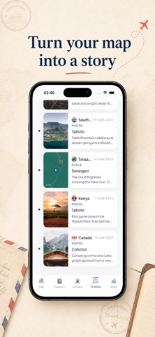 Travel Map: Countries Visited iPhone screenshot