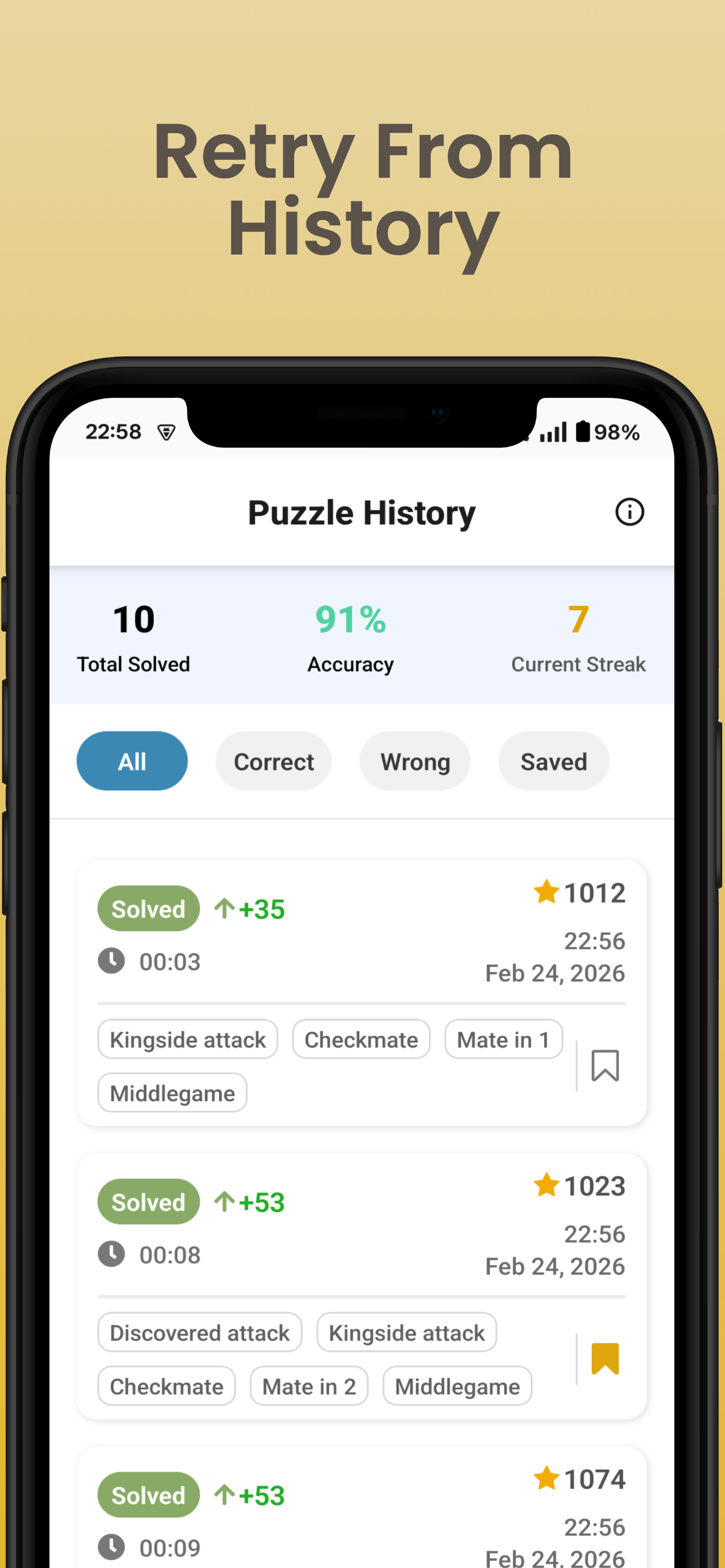 Chess Puzzles: Tactics Train