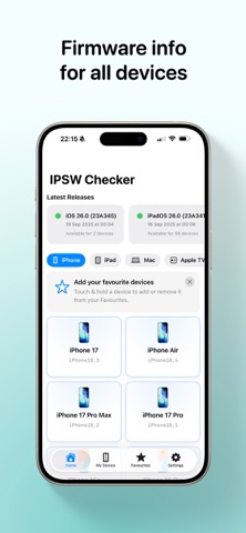 IPSW Checker Screenshot 1 of 6