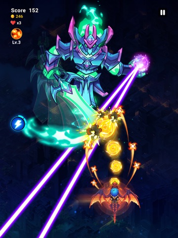 Dragon Wings: RPG Shoot 'em up iPad screenshot