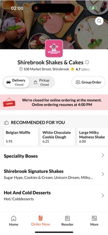Shirebrook Shakes & Cakes screenshot