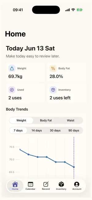 Penzy: GLP-1 Diary screenshot 1