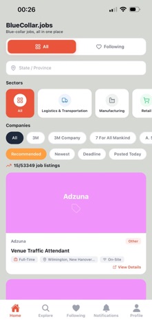 BlueCollar.jobs: Job Search iPhone screenshot