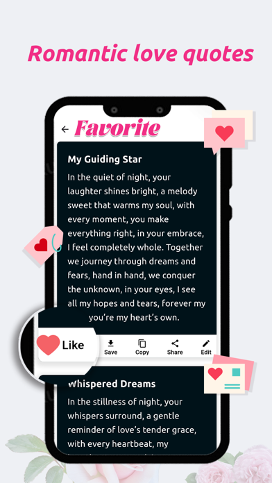 Love Poems - Romantic Messages Screenshot