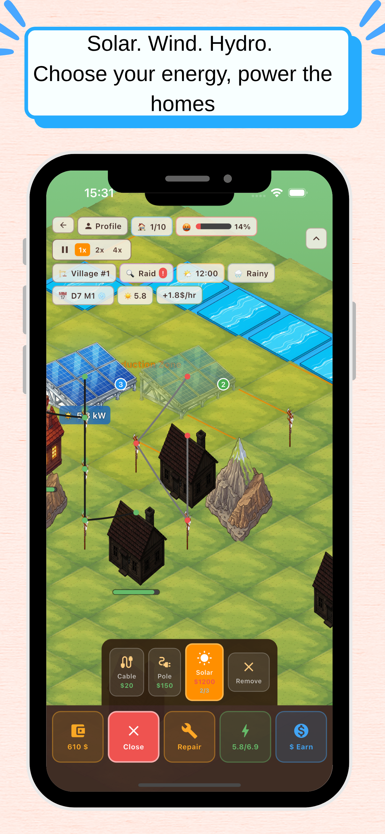 Light Puzzle: Brain game