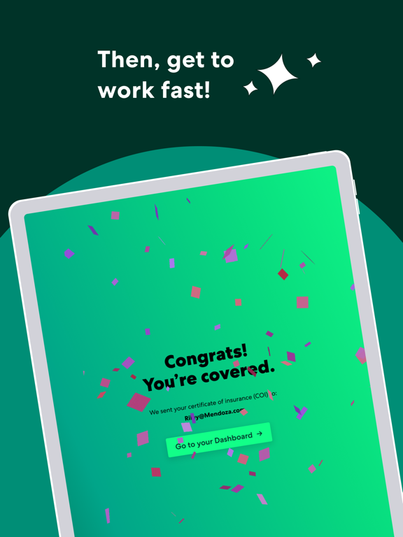 Thimble Insurance iPad screenshot 5 - Finance app