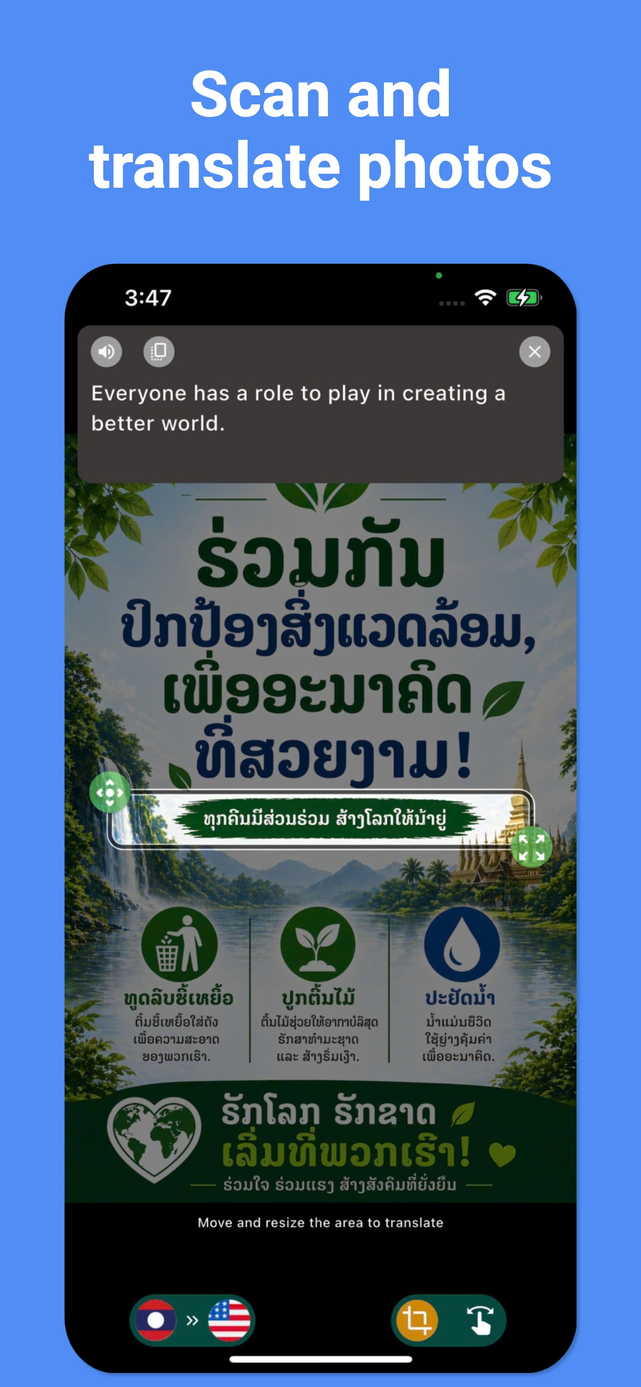 Lao Translator: Voice, Photo