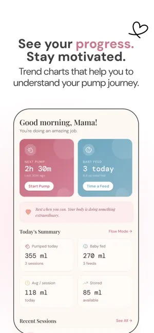 Pump Track: Breastfeeding Log screenshot 4