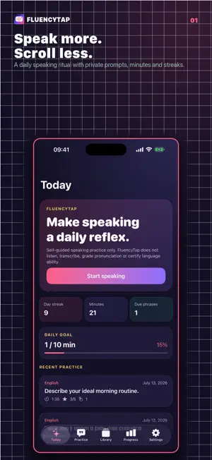 FluencyTap: Speak with Flow screenshot 1