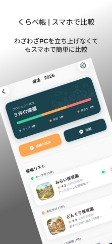 くらべ帳 | スマホで比較サポートアプリ screenshot