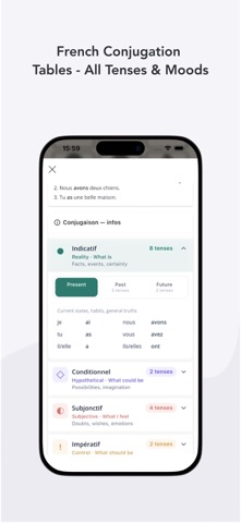 woList: Vocabulary & Verbs screenshot