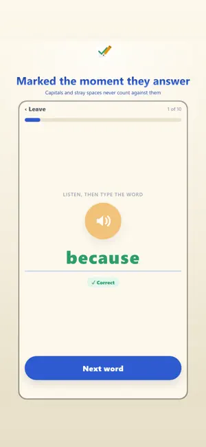 Spelling Test: Practice Words screenshot 3