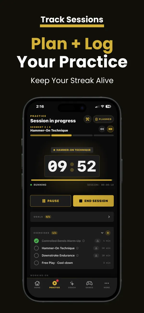 Screenshot #3 pour AxeLog - AI Guitar Coach