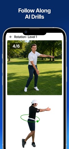 GolfWiz AI高尔夫教练分析仪 screenshot
