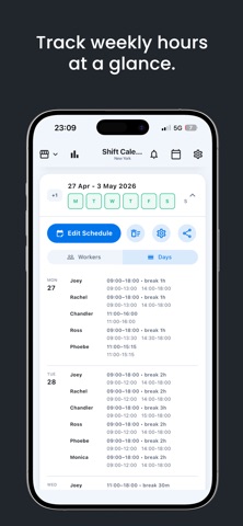Shift Helper：员工排班管理 screenshot