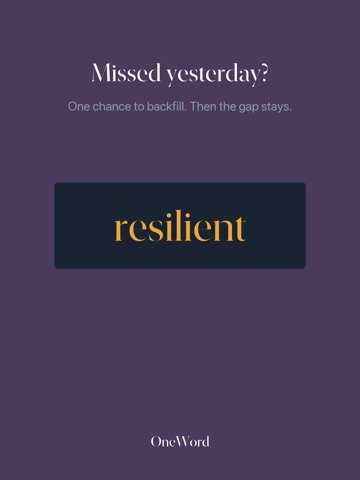 OneWord: Daily Reflection iPad screenshot