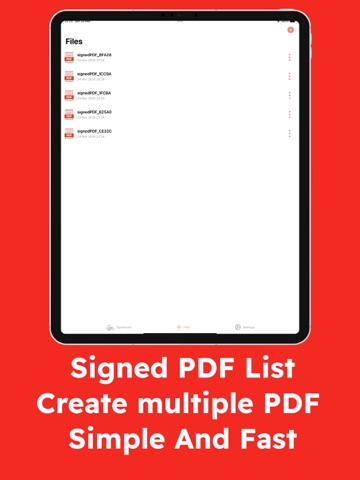 Sign PDF File, eSignature doc iPad screenshot