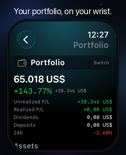 Evibe — Portfolio Tracker