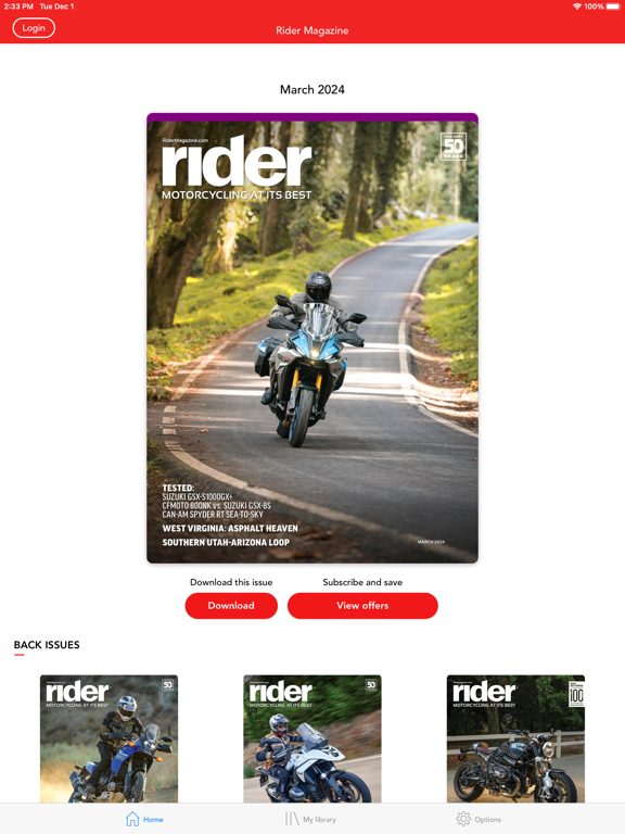 Screenshot #4 pour Rider Magazine.