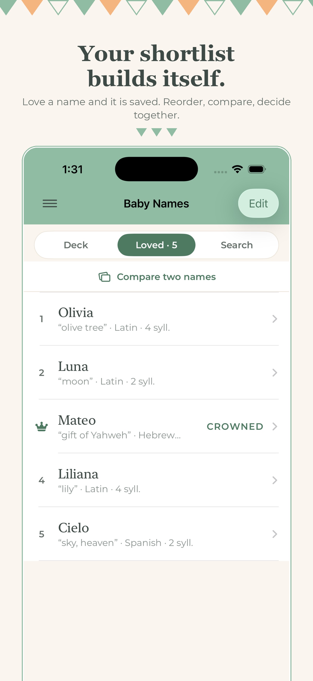 Screenshot 4 of iFiocco: Baby Names, Pregnancy