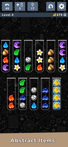 Color Cascade Ball Sort Puzzle iPhone screenshot