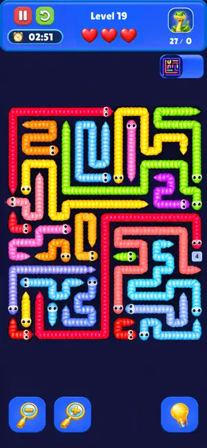 Snake Out Maze Puzzle Game screenshot 1