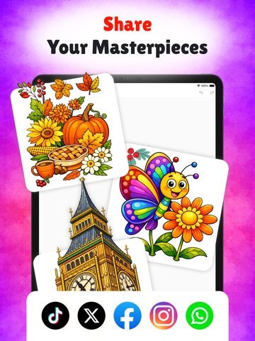 FillColor: Bliss Coloring Book iPad screenshot