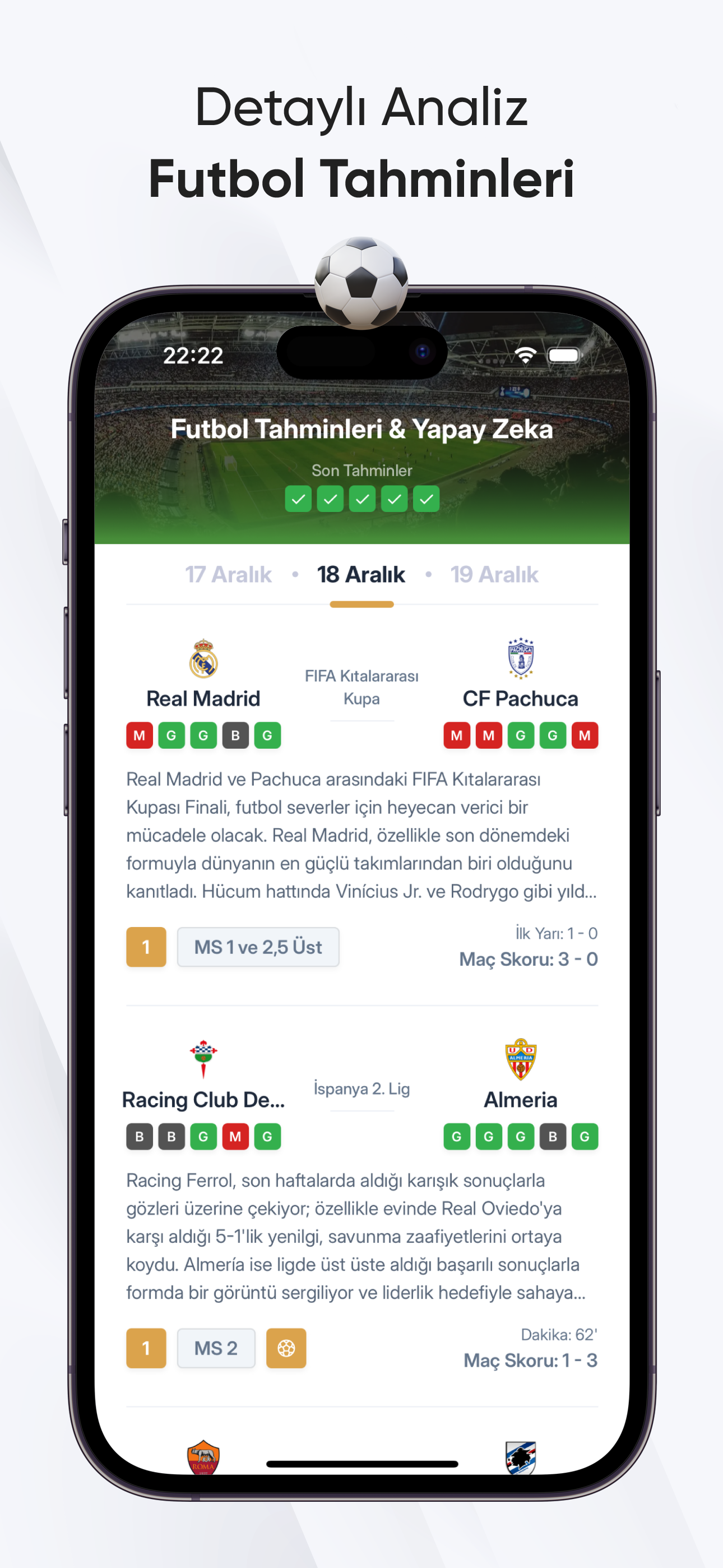 Futbol Tahminleri & Yapay Zeka