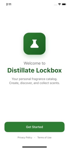 Distillate Lockbox screenshot