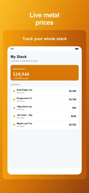 Gold Value Calculator screenshot 1