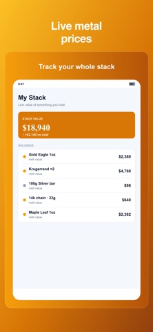 Gold Value Calculator Screenshot 1 of 4