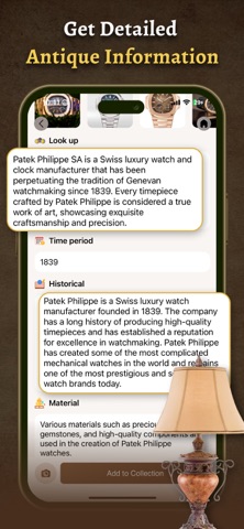 Antique Identifier AntiqueScan iPhone screenshot