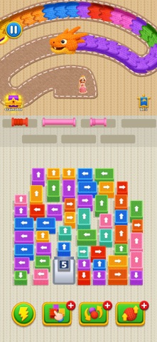 Worm Jam - 3D Wool Dragon Out iPhone screenshot
