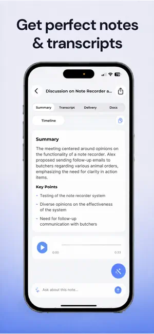 Shiken: AI Meeting Notetaker screenshot 1