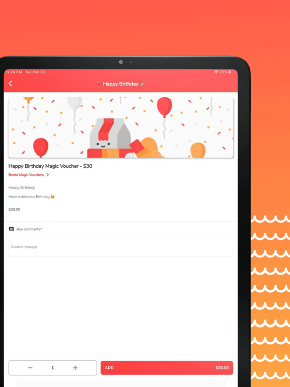Bento: Food Delivery in Cayman iPad screenshot 5 - Food & Drink app