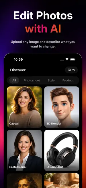 Niva: AI Photo Editor screenshot 1