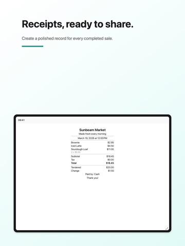Kash: Cash Register & POS iPad screenshot