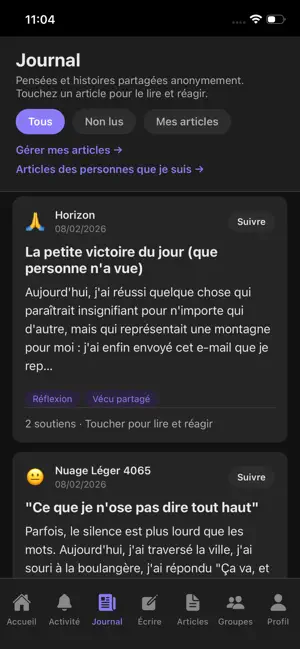 journal anonyme screenshot 3