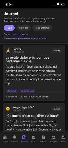 journal anonyme Screenshot 3 of 8