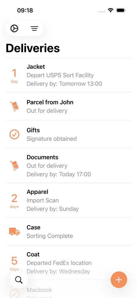 Parcel - Delivery Tracking screenshot 1 of 6