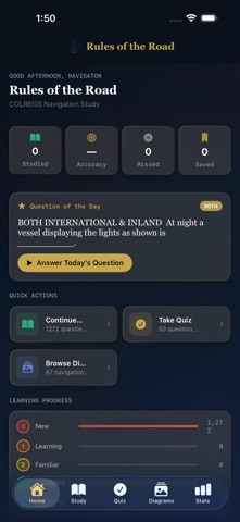 COLREGS: Rules of the Road app screenshot