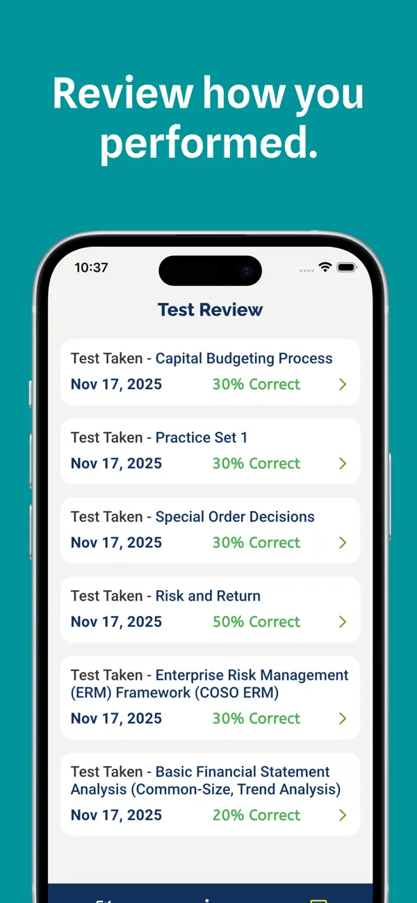 CMA Part2 Exam Preparation Screenshot 6
