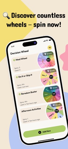 Spin The Wheel Decision Wheel Screenshot 5 of 5