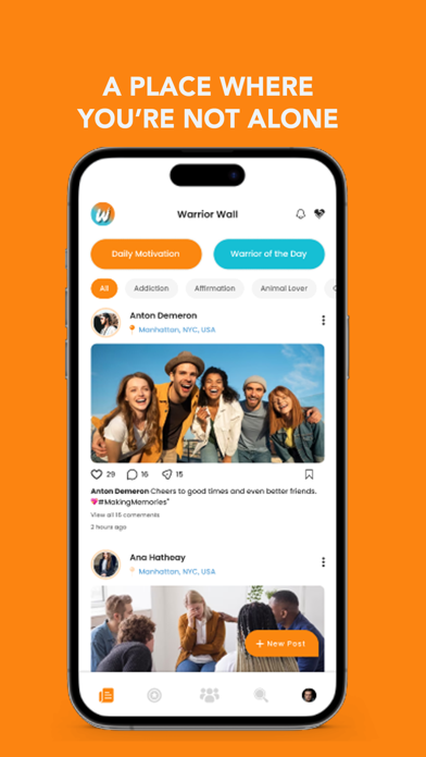 URAWARRIOR:Mental Wellness App Screenshot